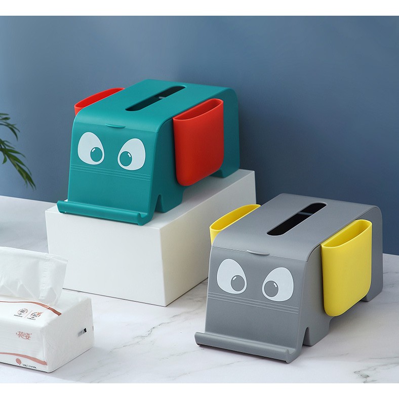 Hộp Đựng Khăn Giấy Ngăn Đa Năng Thiết Kế Sáng Tạo Dễ Thương