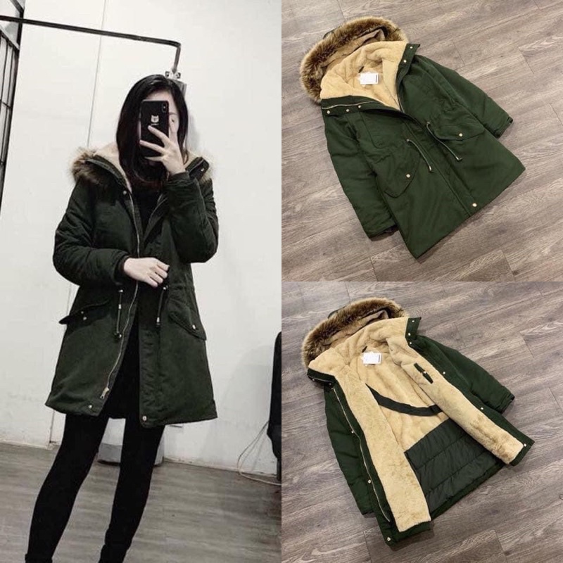 ÁO PARKA NỮ ZARA XUẤT LÓT LÔNG SIÊU Ấm | BigBuy360 - bigbuy360.vn