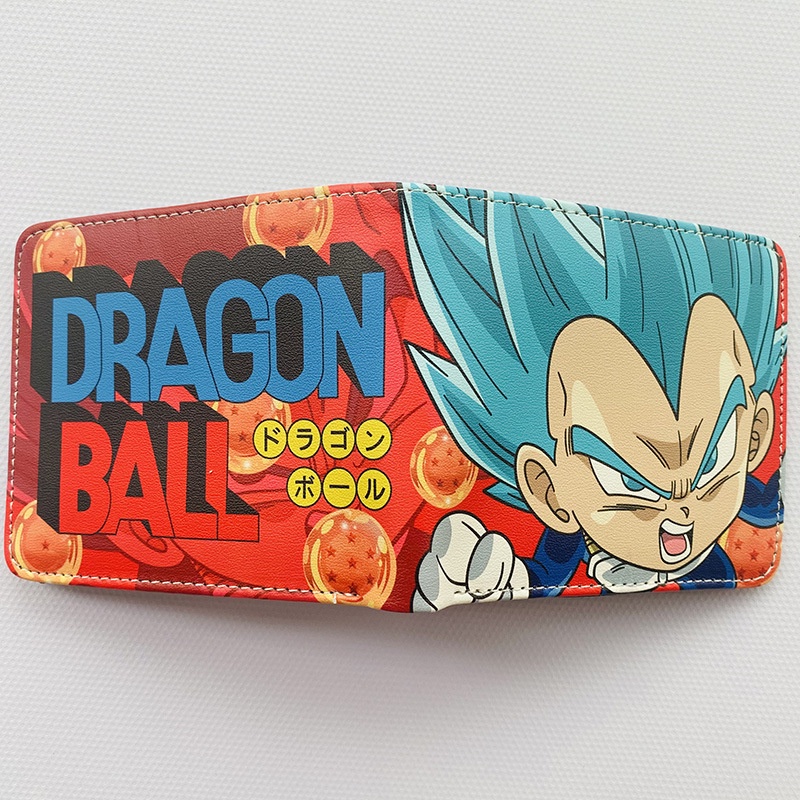 Ví ngắn gập đôi đựng thẻ in hình Songoku sành điệu cho nam sinh