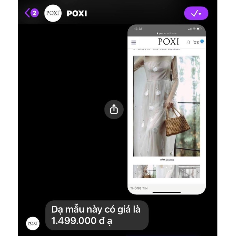 🔥Pass🔥 Váy dài POXI thiên nga