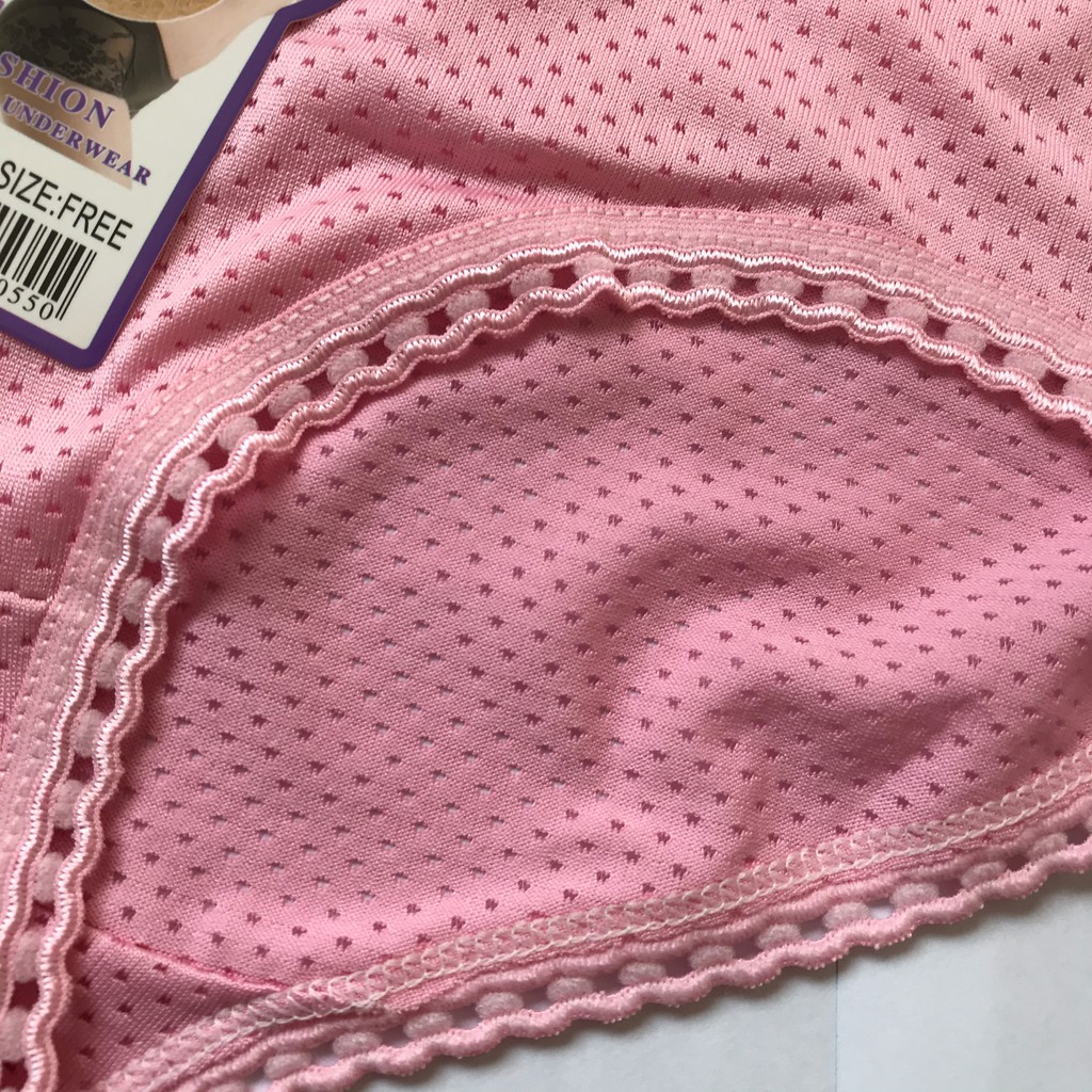  Quần lót nữ viền ren cạp ren dễ thương, quần chip nữ thông hơi thoáng mát QL05 | BigBuy360 - bigbuy360.vn