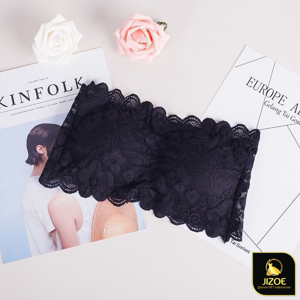 Áo bra nữ ren hoa quây không dây quyên rũ JIZOE ALT02 | BigBuy360 - bigbuy360.vn