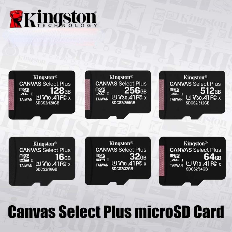 KINGSTON Thẻ Nhớ Micro SD 128GB 64GB 32GB 16GB Class10 UHS-1 8G C4 Microsd TF / SD Chuyên Dụng