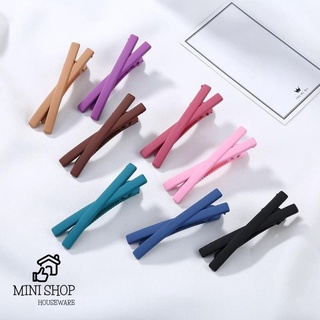 Kẹp Tóc Nơ Chữ X Dễ Thương Nhiều Màu Lựa Chọn