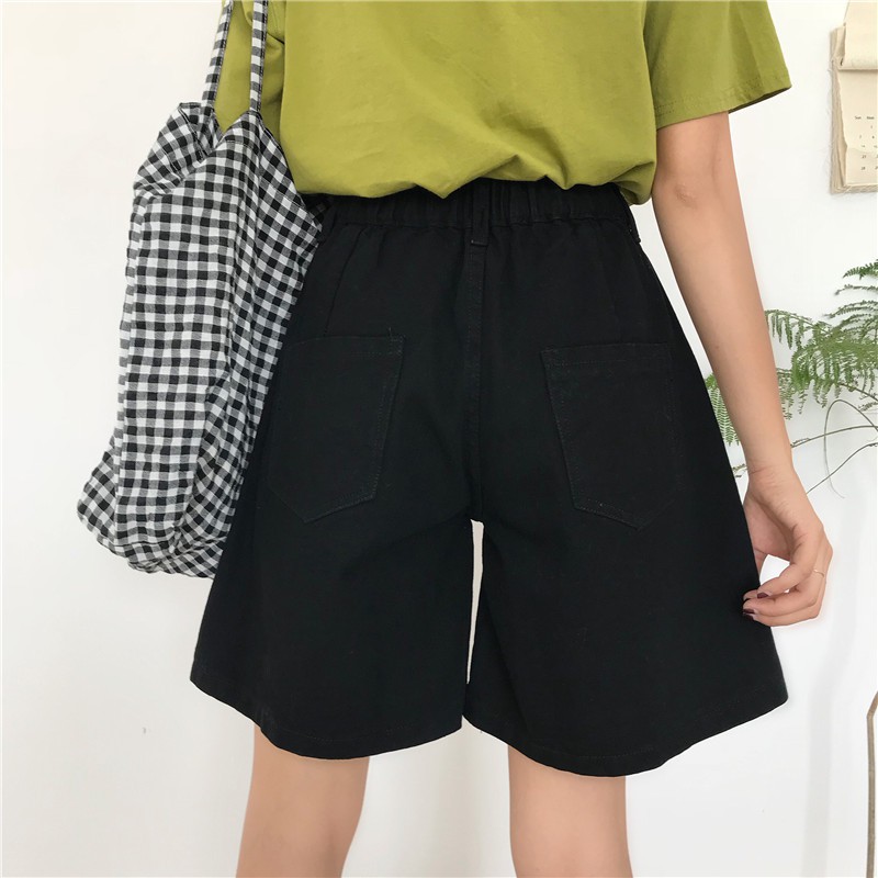 [Size S]Quần shorts jeans nữ lưng cao Quảng Châu QLJ57