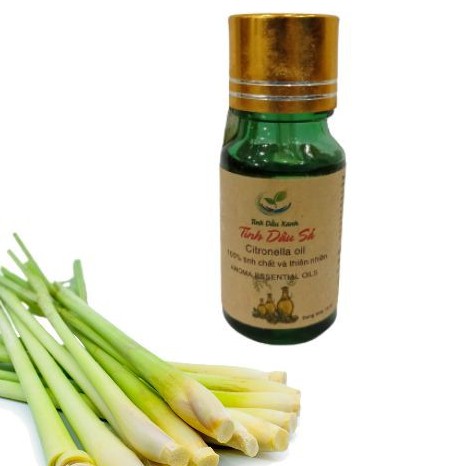 Tinh Dầu Sả Nguyên Chất Tinh Dầu Xanh 100% Organic Thiên Nhiên Giúp Đuổi Muỗi Côn Trùng Hiệu Quả Dung Tích10 ml