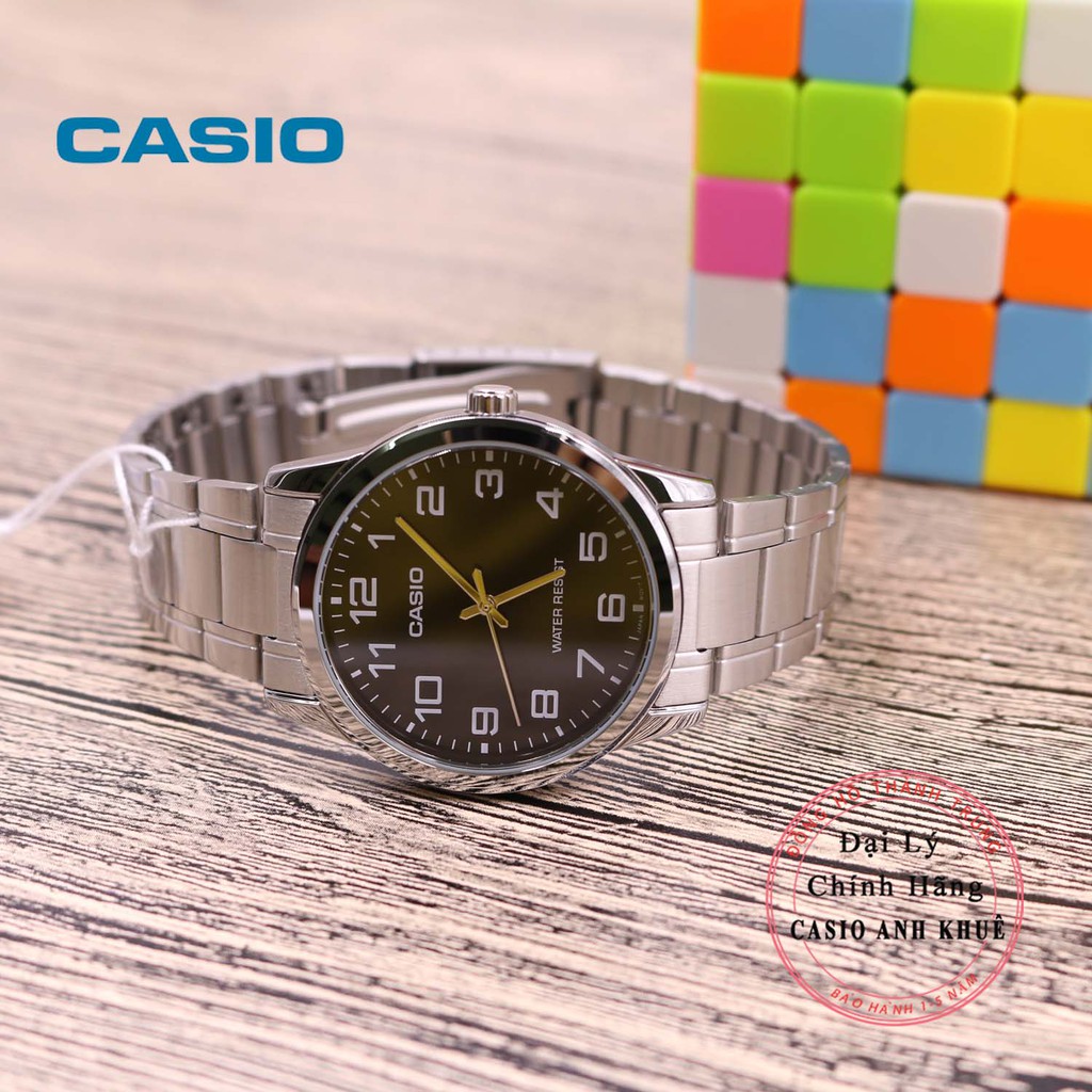 Đồng hồ nam Casio MTP-V001D-1BUDF dây kim loại