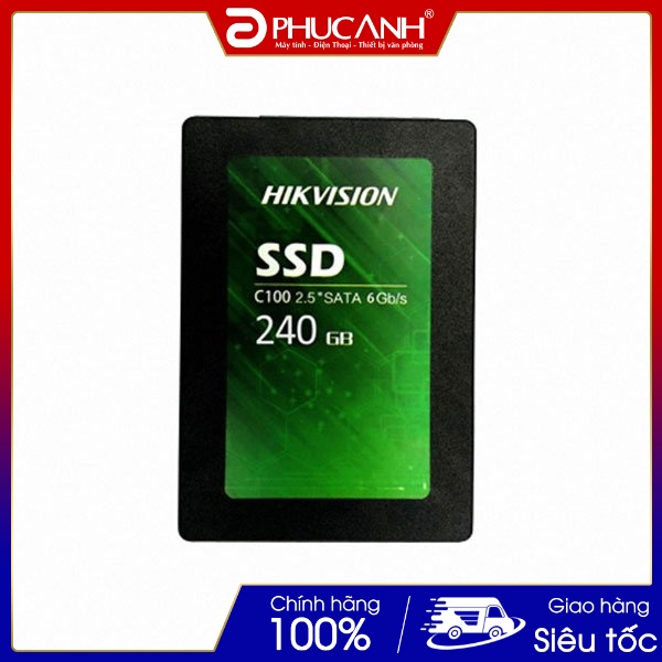 Rẻ vô địch Ổ SSD HIKVISION C100 240Gb 2.5 sata Chính Hãng, bảo hành 36