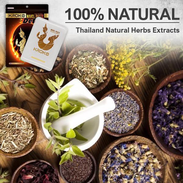 5 Miếng Dán Tan Mỡ Bụng Kroko Detox Thái Lan Navel Paste