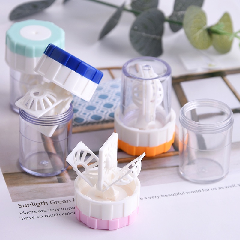 Bộ Dụng Cụ Vệ Sinh Kính Áp Tròng Nhỏ Gọn Tiện Dụng