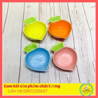 Bát ăn dặm,chén ăn dặm hình củ cải,decor nhà cửa