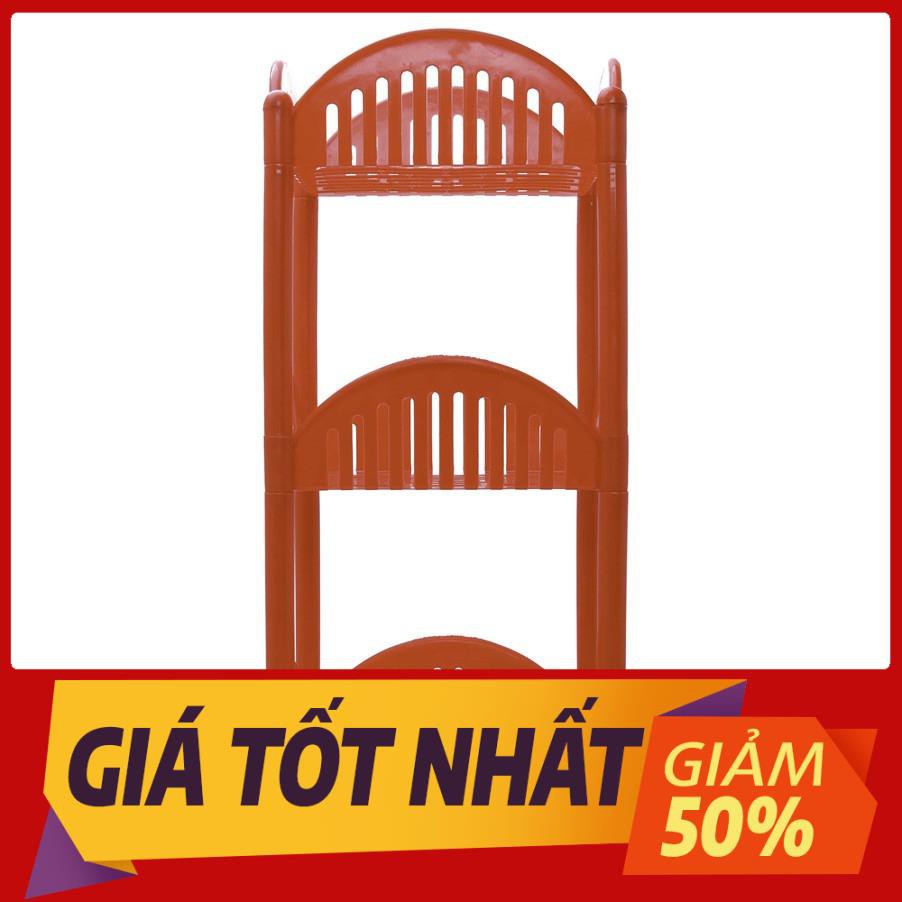 Kệ Kiểu 3 Tầng Đa Năng Nhựa Việt Nhật - kệ đựng đồ đa năng - tiết kiệm không gian