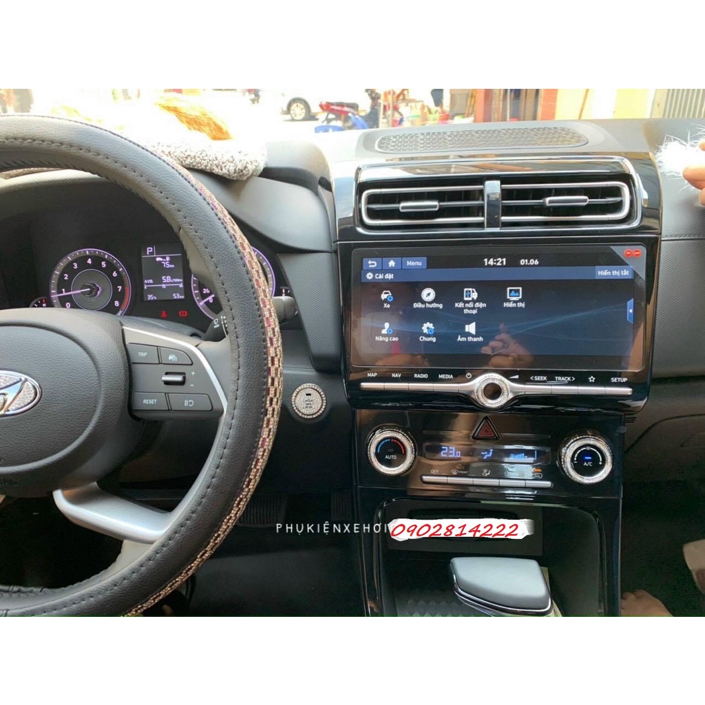 Đính đá trang trí nội thất Hyundai Creta 2022 sang trọng đẳng cấp