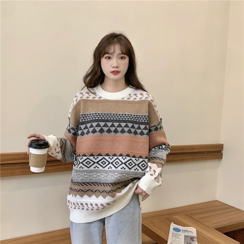 L088 - Áo len thổ cầm, áo len nữ form rộng phong cách Hàn Quốc (Kèm ảnh thật) | BigBuy360 - bigbuy360.vn