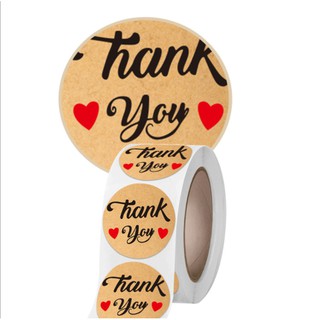 Cuộn 500 nhãn dán - sticker Thank you