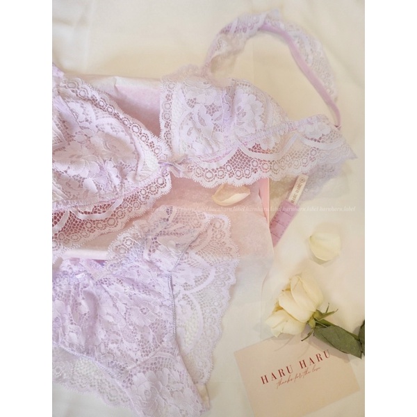 [Mã 252FASHIONSALE giảm 12% đơn 99K] Icy Love Áo Croptop Bralette không gọng ren mềm mại haruharu.label | BigBuy360 - bigbuy360.vn