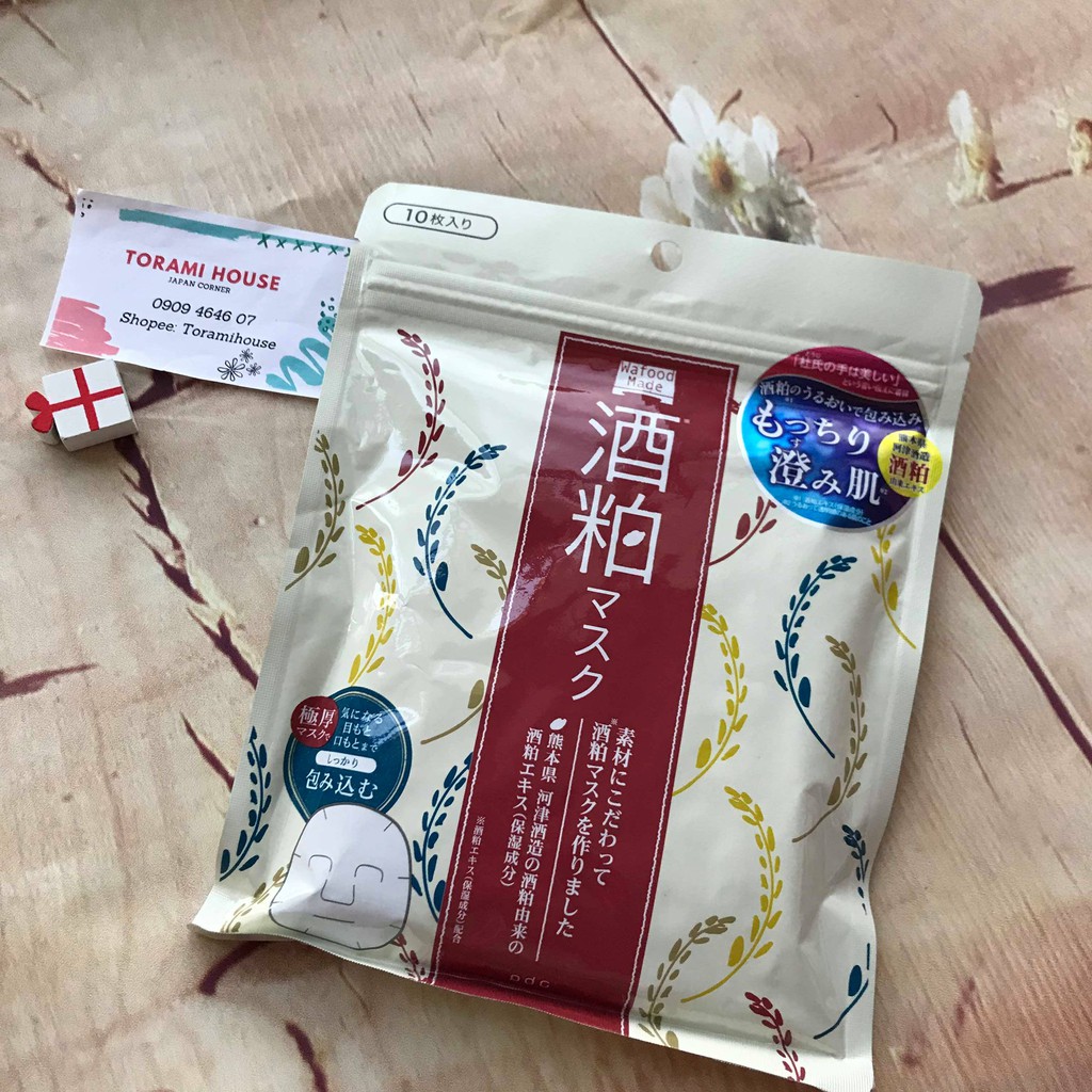 Mặt nạ gạo PDC Sake Wafood Made Nhật Bản