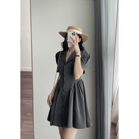 EVAN DRESS - váy cổ vest Hàn Quốc by REGEN