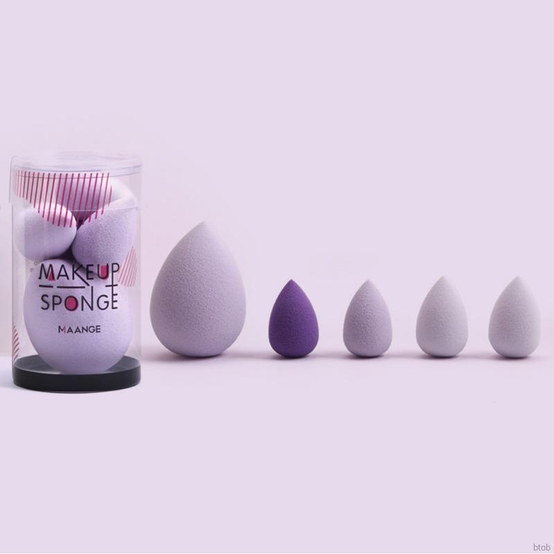 Bộ 5 Miếng Mút Trang Điểm Maange