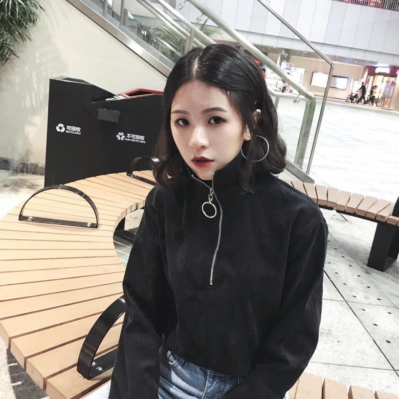 ÁO THUN NỈ DÀI TAY ULZZANG CỰC HỢP MỐT THU ĐÔNG 2018 <3 <3