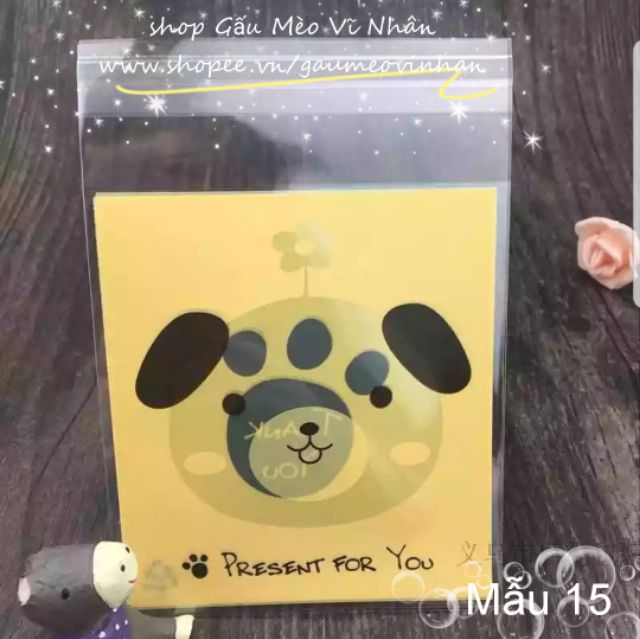 10 cái Bao bì squishy, bao bì bánh kẹo size 10*10cm (phần 2)