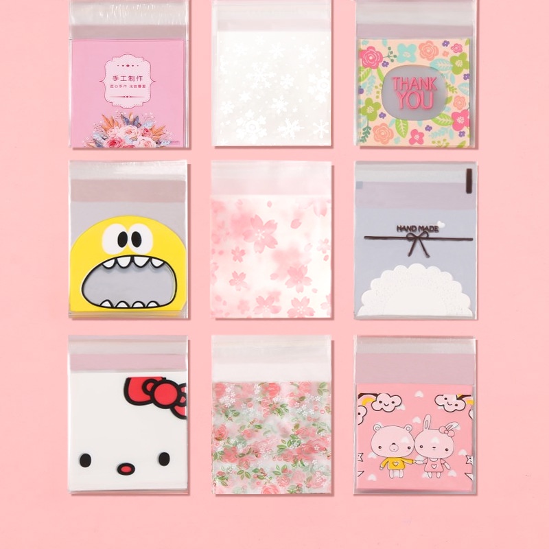 Túi Nhựa Đựng Bánh Họa Tiết Hoạt Hình Xinh Xắn