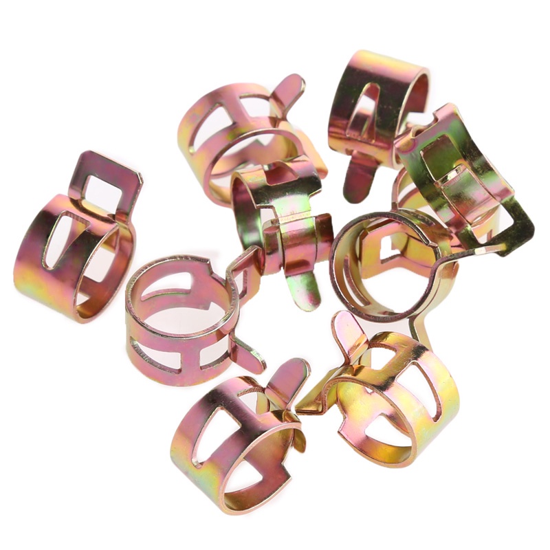 Set 100 Kẹp Ống Dẫn Nhiên Liệu 10 Kích Cỡ 6-15mm Bằng Silicon Chuyên Dụng