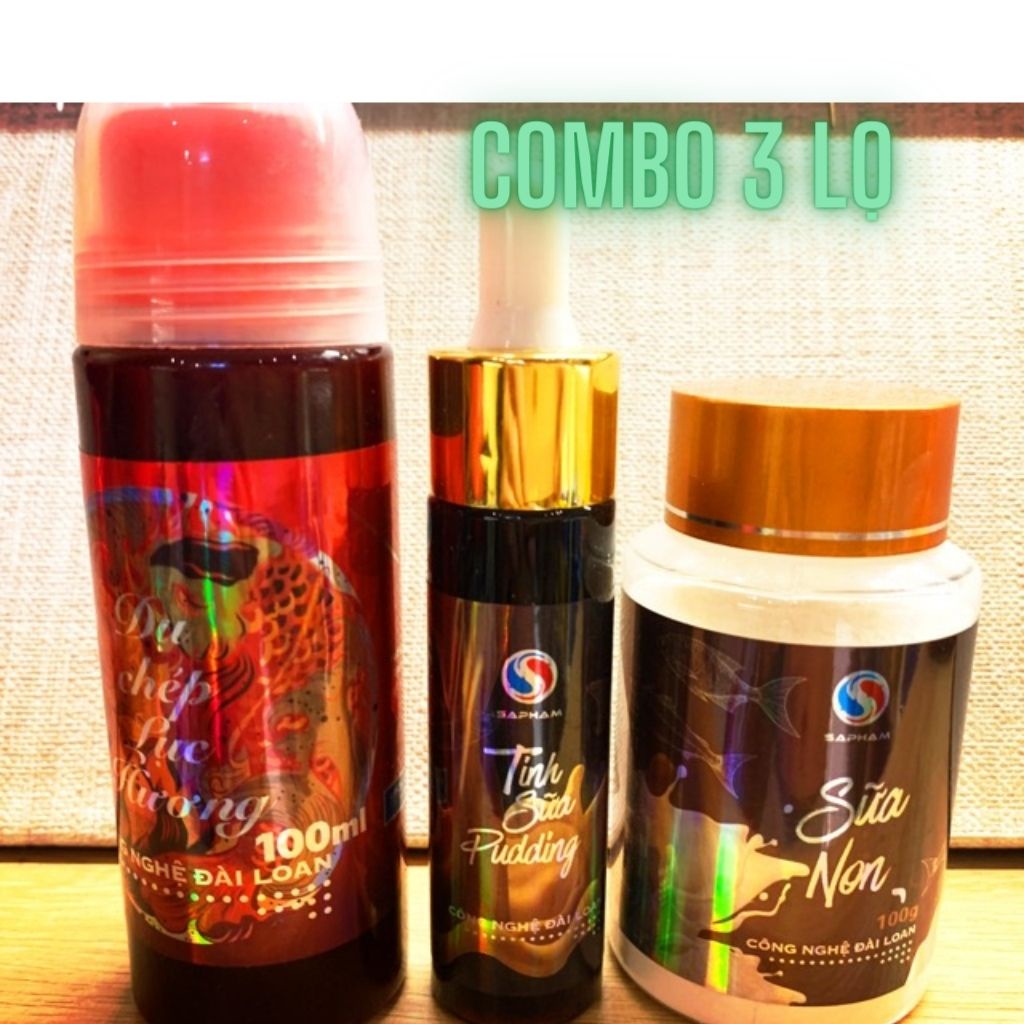 Bộ ba tinh mùi câu cá chép siêu nhậy - Tinh mùi Sa Phạm: Tinh sữa pudding, Dụ chép lục hương, Sữa non Sapham Fishing