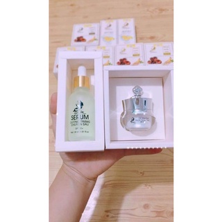 COMBO FACE LINH CHI + SERUM DƯỠNG TRẮNG DA ( SALE NGHỈ ĐẺ Ạ, HÀNG CHÍNH HÃNG)