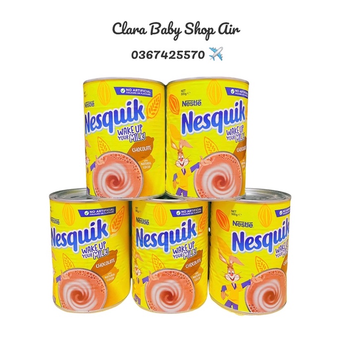 ( Air ✈️ đủ bill) BỘT CACAO NESTLE NESQUIK CHOCOLATE 500gr của Úc date 8/2023