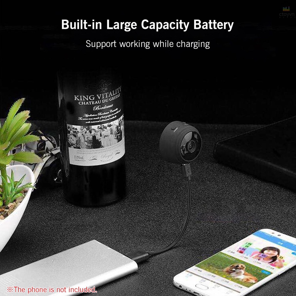 Camera an ninh không dây kết nối wifi thông minh độ phân giải cao 1080P có thể xoay được
 | BigBuy360 - bigbuy360.vn