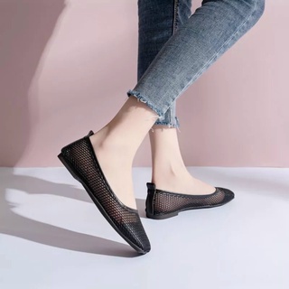 Giầy nữ - Giày lưới nữ đính nơ