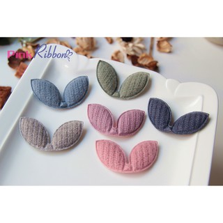 SET2C - Tai thỏ len nhồi bông  dùng trang trí may mặc, phụ kiện thời trang, phụ liệu may mặc, phụ kiện tóc, DIY