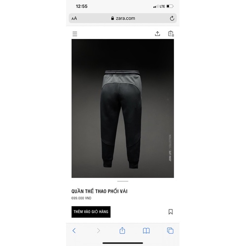 Áo Khoác Hoodie &amp; Jogger Bé Trai Thể Thao Vải Ép Xám Đen ZR