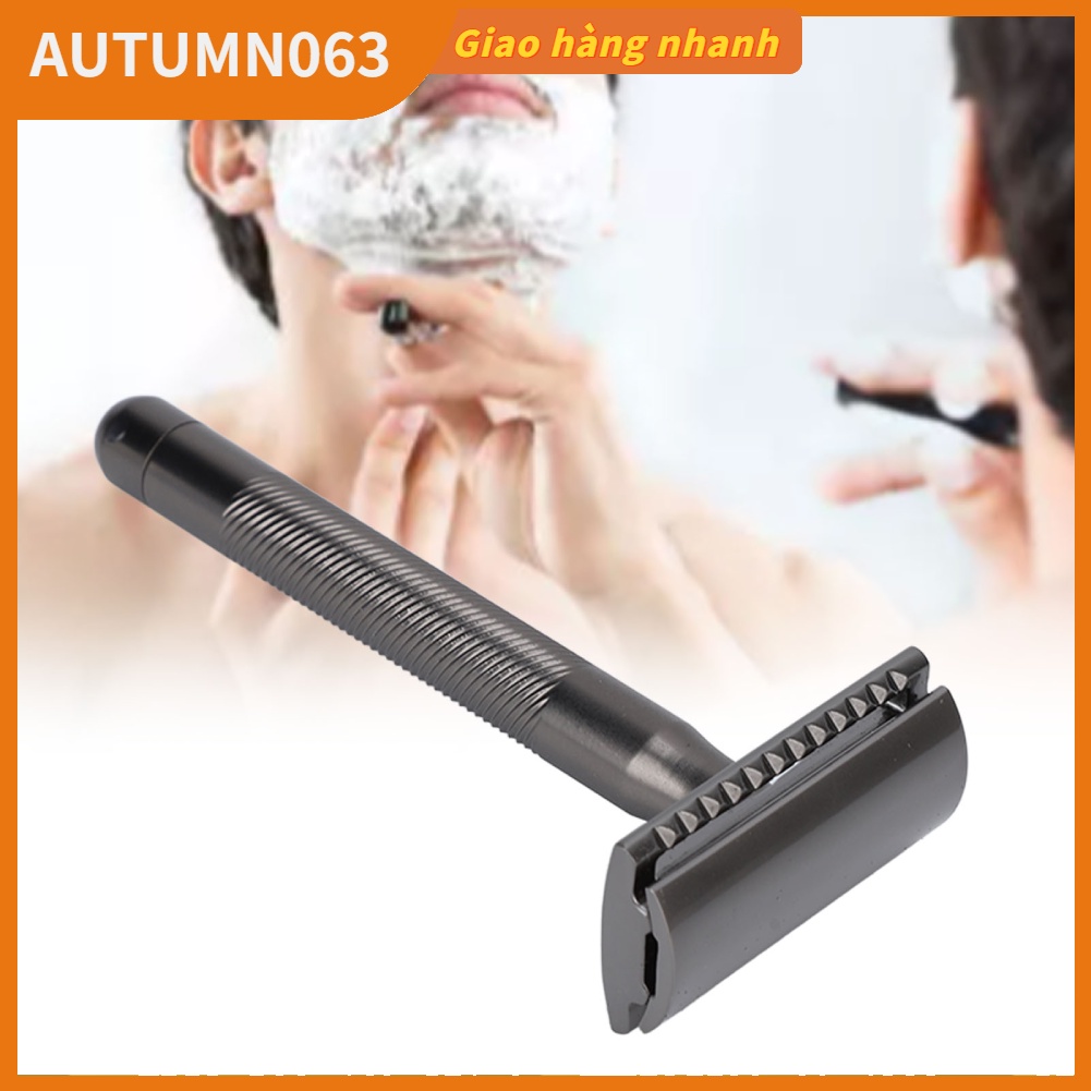 Dao cạo hai cạnh An toàn Người đàn ông Trang chủ Salon Di động Kẽm Hợp kim đồng thau Xử lý râu Quà tặng sinh nhật Autumn063