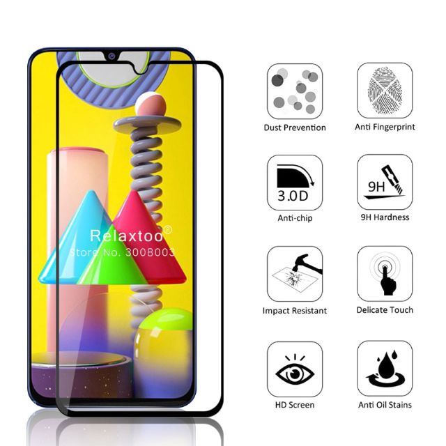 Kính cường lực 9D cho Galaxy M31/ M21 Full keo màn hình cao cấp
