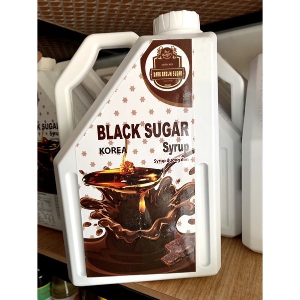 Syrup Đường Đen Hàn Quốc Black Sugar Can 2.5kg