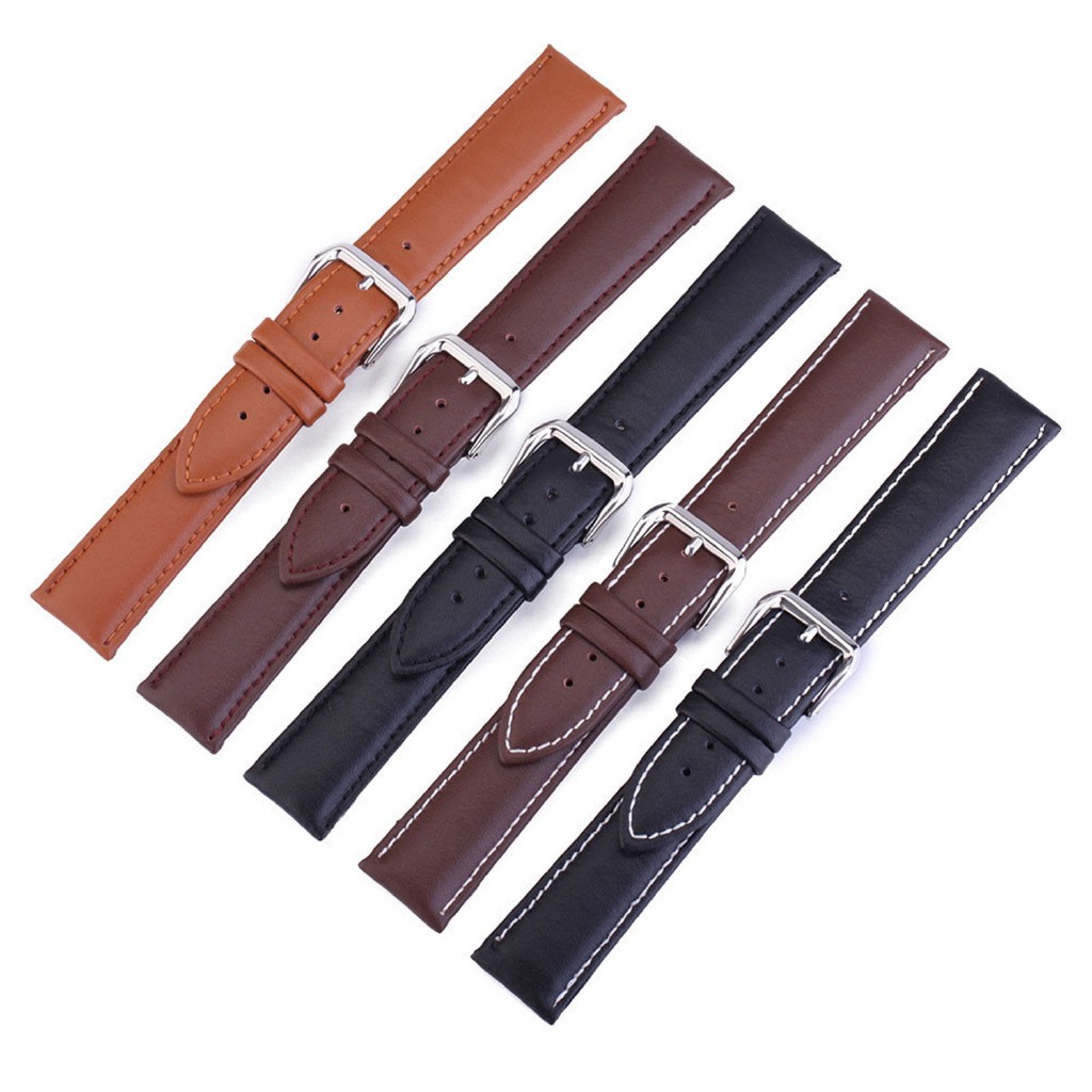 YIFILM Dây Đeo Bằng Da Bò Thật 12mm 14mm 16mm 18mm 19mm 20mm 22mm 24mm