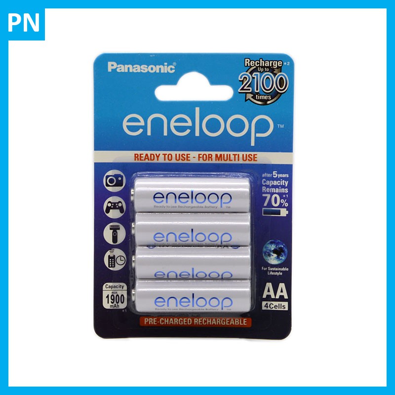 PIN Sạc Panasonic AA Eneloop 4 viên 1900 mAh - 2100 lần sạc