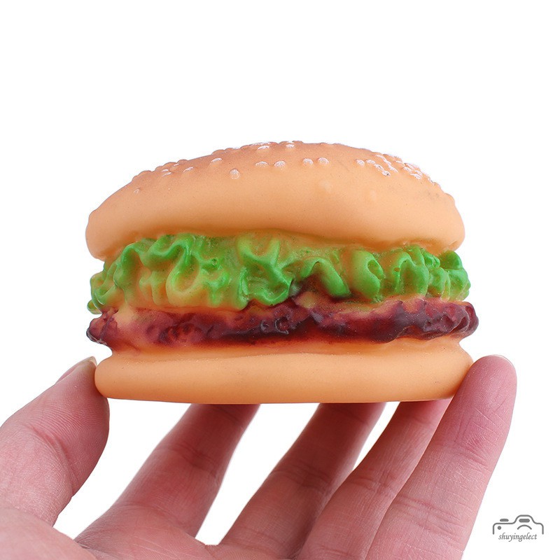 Bánh Hamburger Đồ Chơi Tập Nhai Cho Thú Cưng