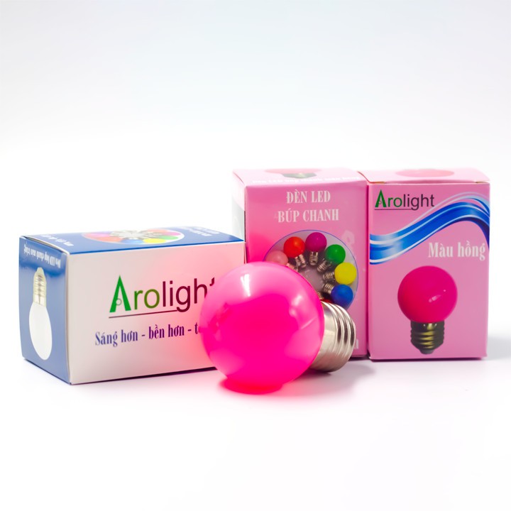 Đèn LED Búp Bóng Chanh cao cấp 1.2W Arolight đủ màu sắc trang trí quán cà phê, sân vườn GreenLight Shop ARB1.2W