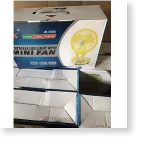 Quạt Tích Điện 5580 Mini Fan 2 In 1 Gấp Gọn