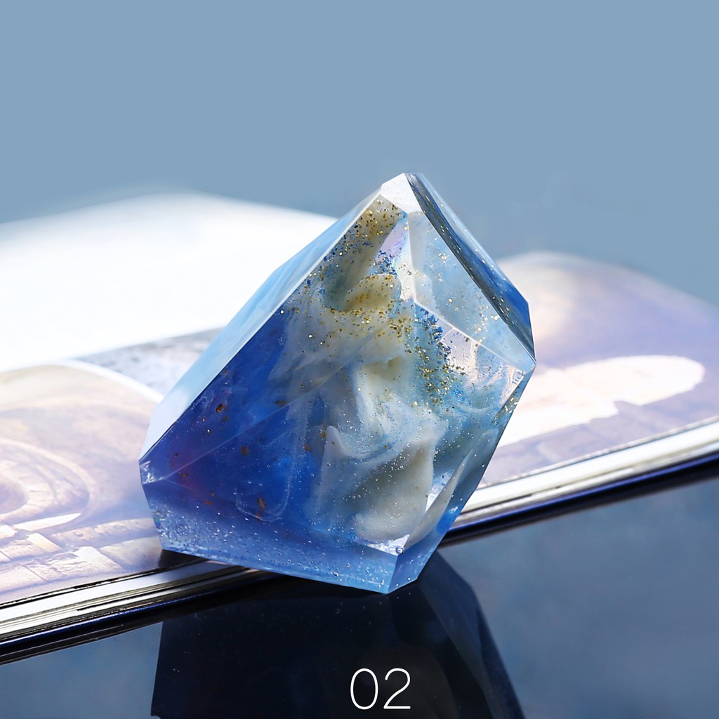 Khuôn Silicon Khối Pha Lê