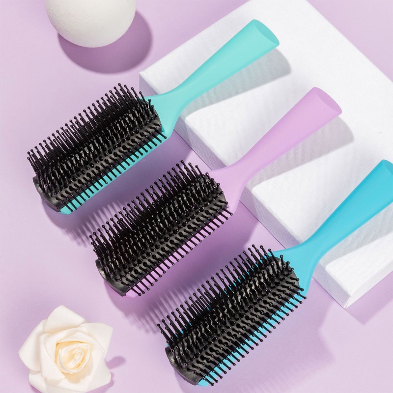 Lược Chải Tóc 9 Hàng Chống Tĩnh Điện Massage Tạo Kiểu Tóc