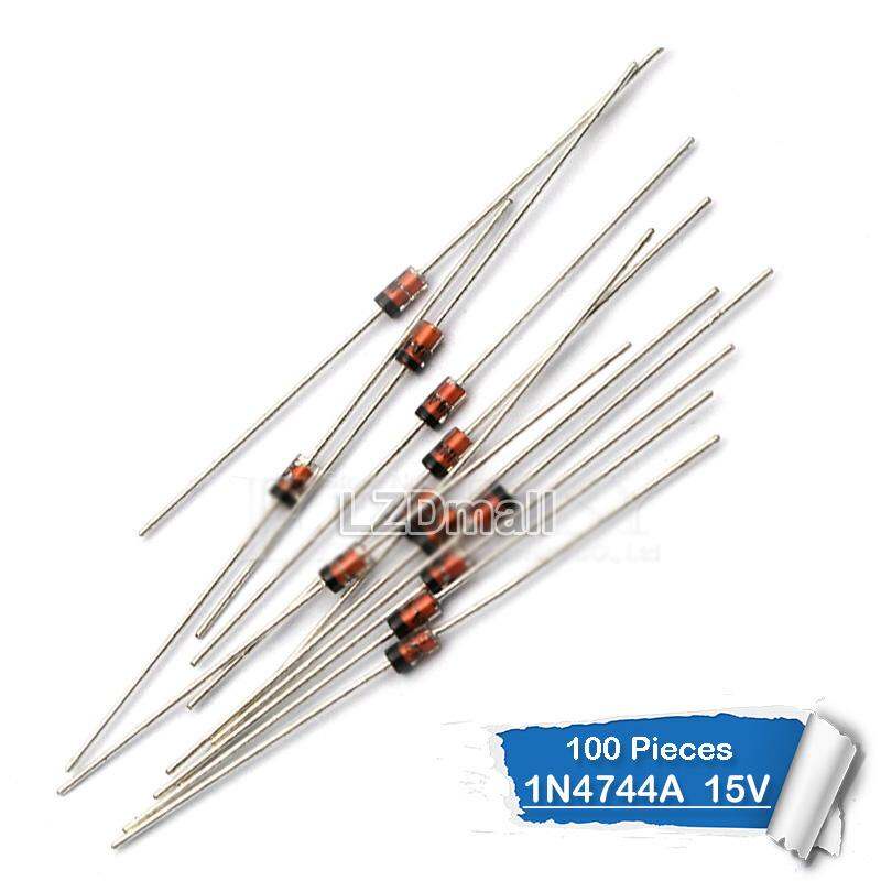 Công tắc nhà Diode 1N4744A Zener 100 chiếc DO-41 1W 15V 1N4744 IN4744A IN4744A IN4744 pxb9