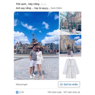 VÁY TRẮNG KHOÉT EO LIEN