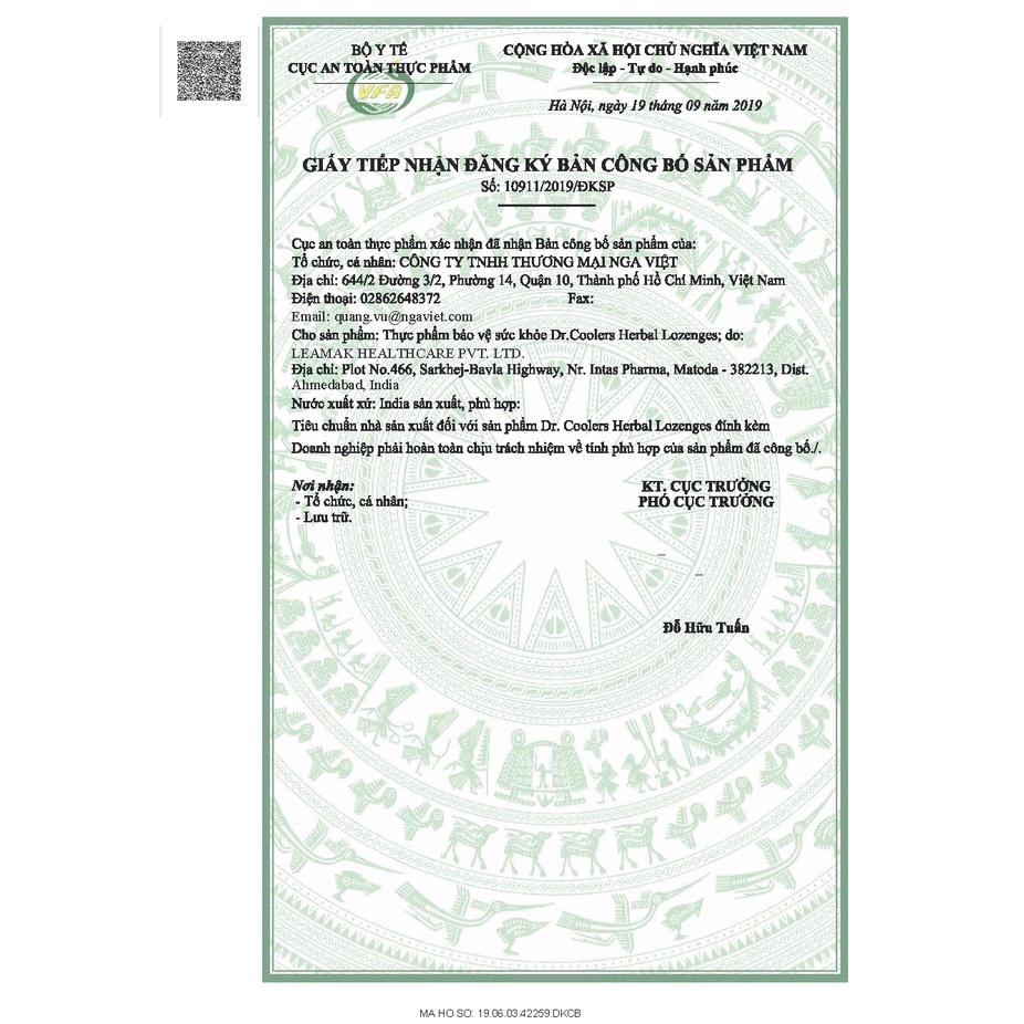 Viên Ngậm Thảo Dược Dr.Coolers Vị Bạc  Giảm Đau Rát Họng