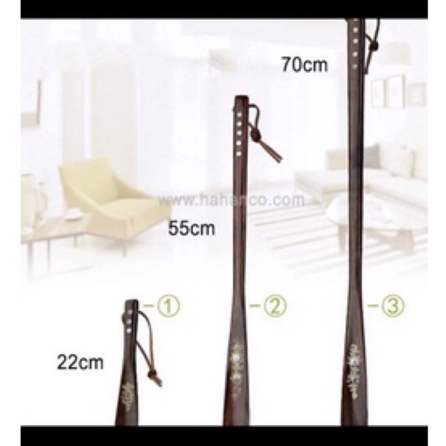 Cây ( gậy) đòn gót xỏ giầy dép nam nữ gỗ Hương Đình hoa văn nguyên khối cao cấp - Nhiều Size