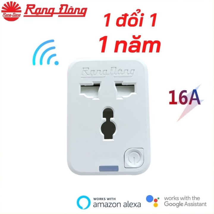 Ổ Cắm Thông Minh Wifi Rạng Đông - Ổ Cắm Điện Đa Năng Hẹn Giờ , Điều Khiển Từ Xa - Bảo Hành 12 Tháng