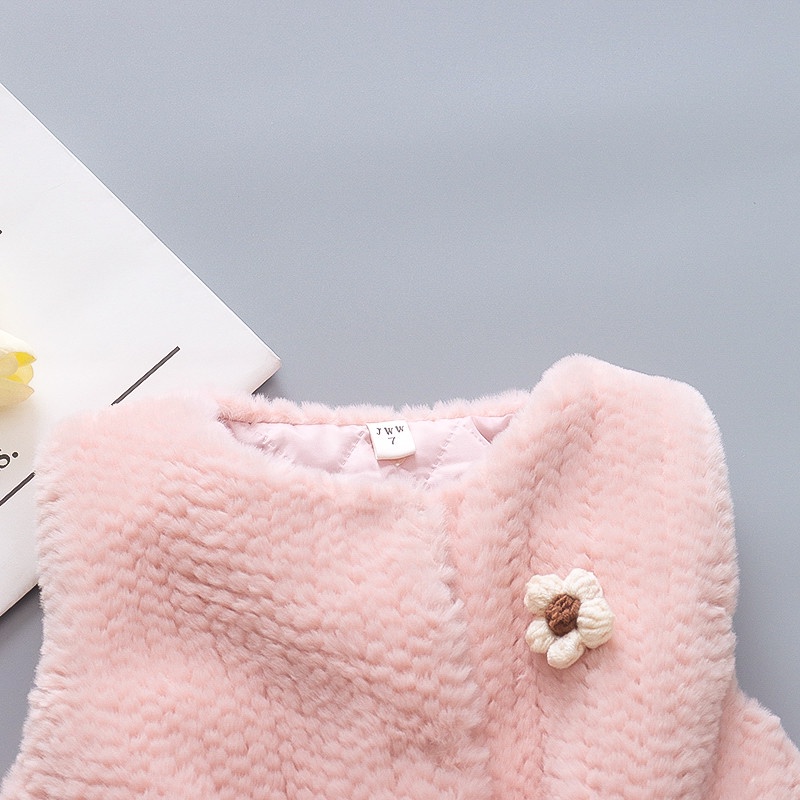 Áo Khoác Không Tay Thoải Mái Thời Trang Thu Đông Cho Bé Gái 1-5 Tuổi